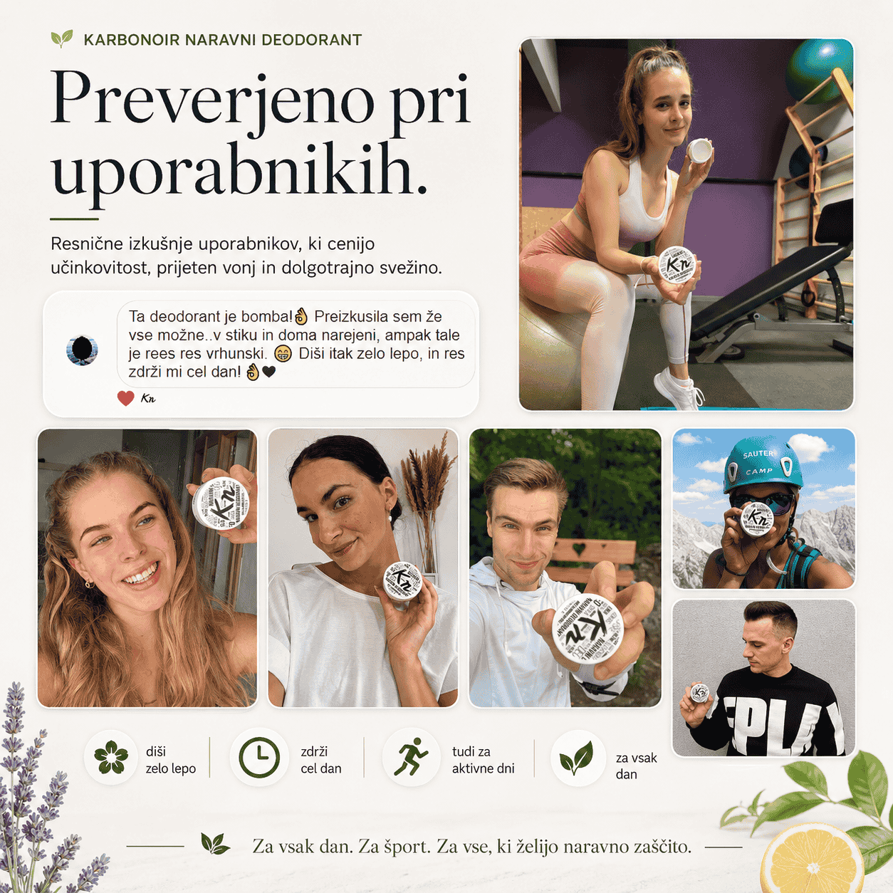Naravni deodorant, ki ga uporabniki obožujejo