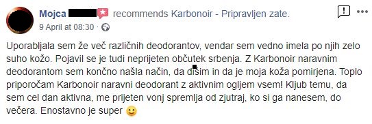 Naravni deodorant z aktiviranim ogljem (50 ml)