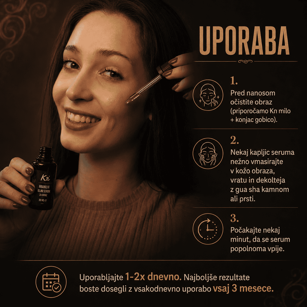 Hranilni oljni serum za obraz - slika 4