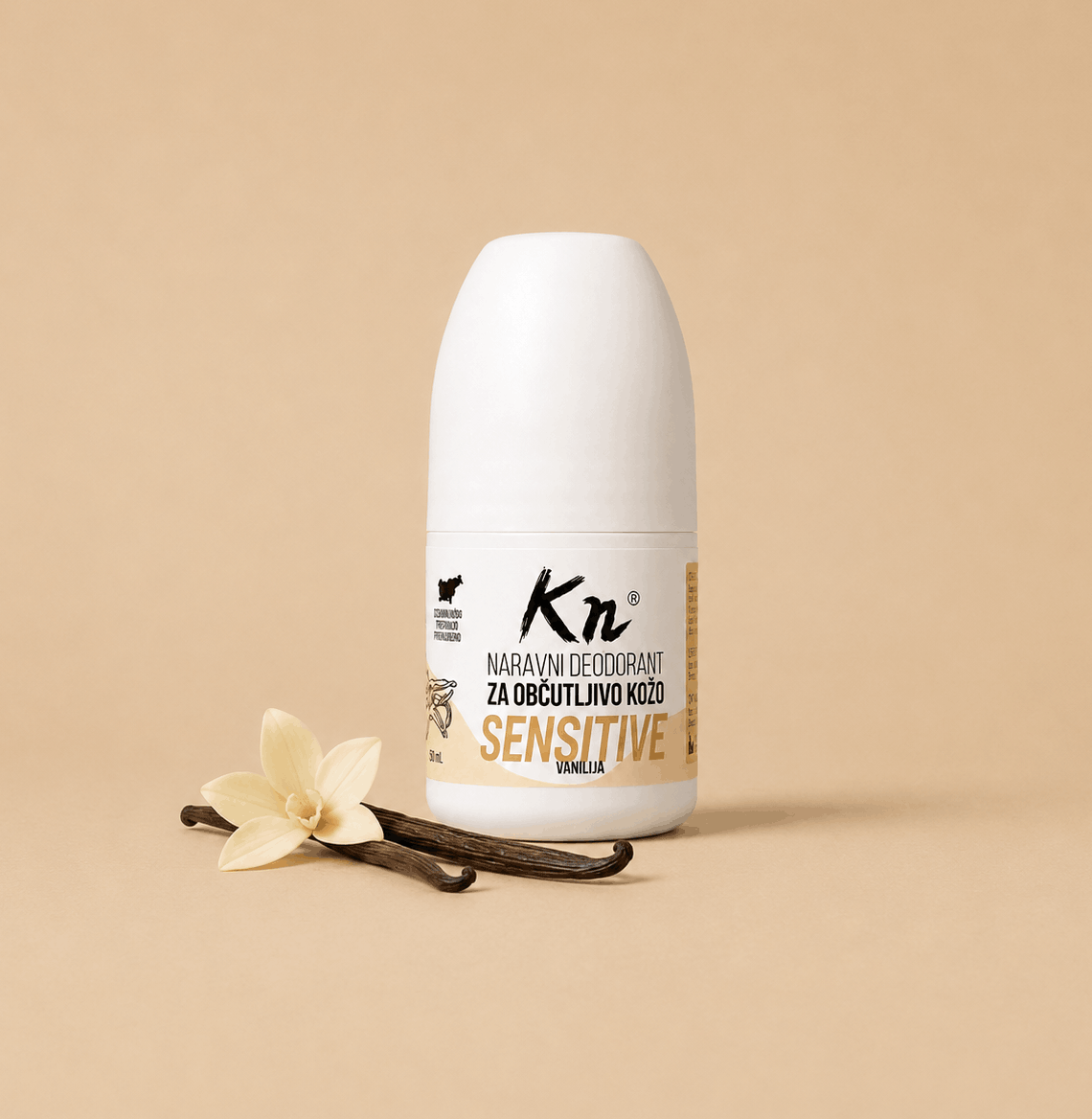 Karbonoir roll-on deodorant za občutljivo kožo - vanilija